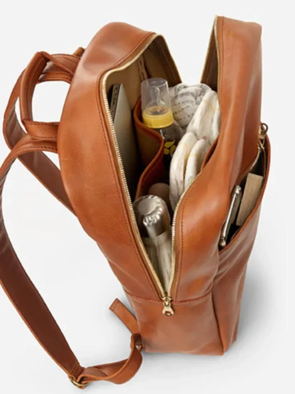 Parker Clay Mari Full-Grain Leather Backpack